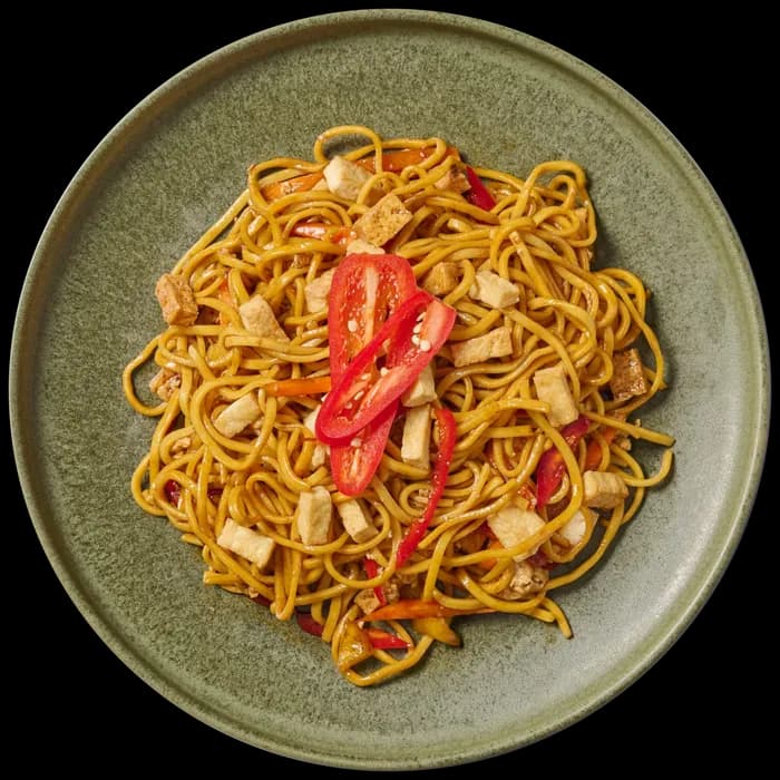 Fiery Tofu Stir Fry Noodles