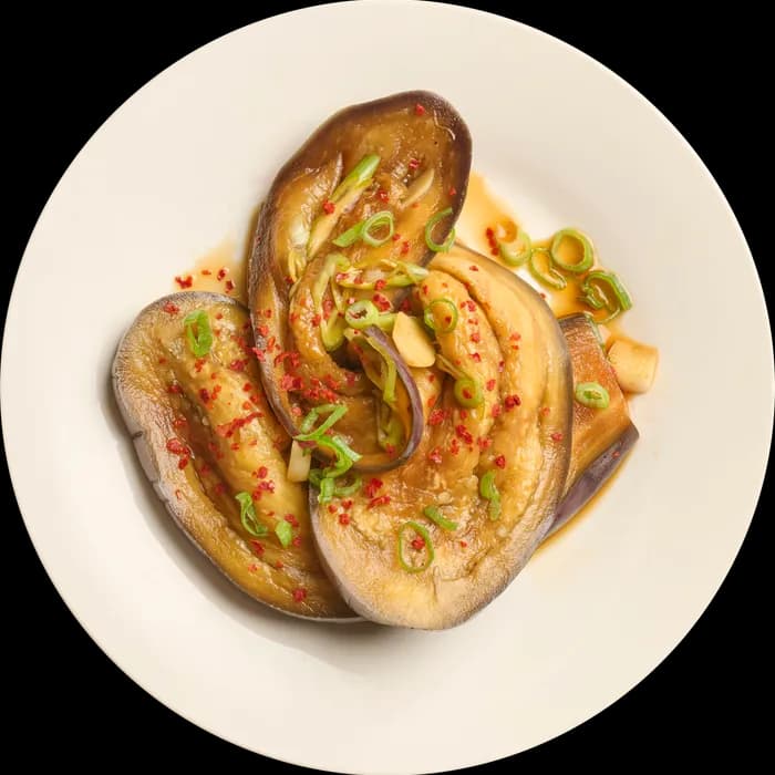 Korean Steamed Aubergine (Gajinamul)